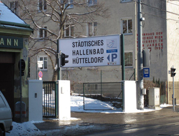 Babyschwimmen - Hallenbad H�tteldorf - Zufahrt